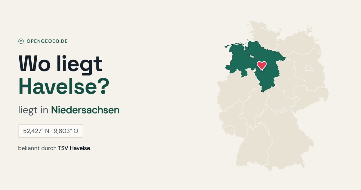 Karte: Wo liegt Havelse? Lage in Deutschland, in Niedersachsen